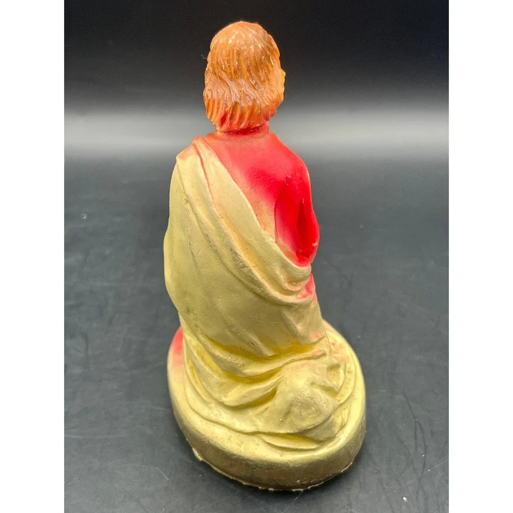 Vtg‎ Nativity Set Figures Christmas Holiday Decoration Chalkware Religious